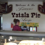 DSCF3366  As the sign says the Famous Yatala Pie shop