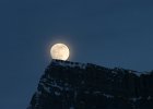 IMG 0223  A full moon rising over the mountains. (Banff, Alberta, Canada)