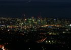 IMG 4447  Brisbane at night from a top Mt Coot-tha.  It is a long duration phot as evidenced by the airplane light trail.  (Brisbane, Queensland, Australia)