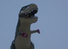 IMG 8559  Nothing you ever do will be as cool as a giant T. Rex wearing Vancouver 2010 Olympic mittens during a snowstorm.  (Drumhellar, Alberta, Canada)
